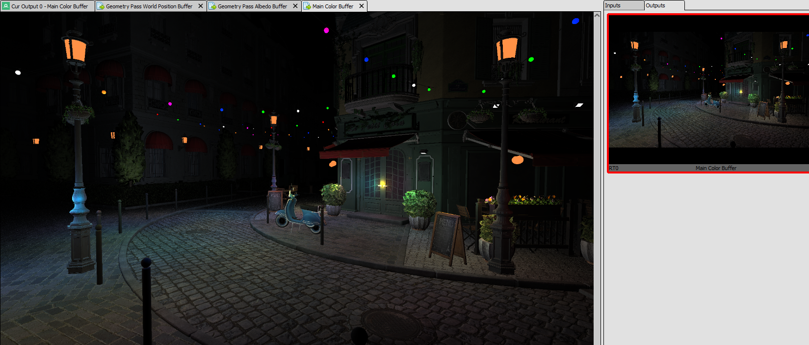Lighting pass output